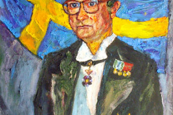 Портрет короля Швеции Карла XVI. Холст, масло. 90х60